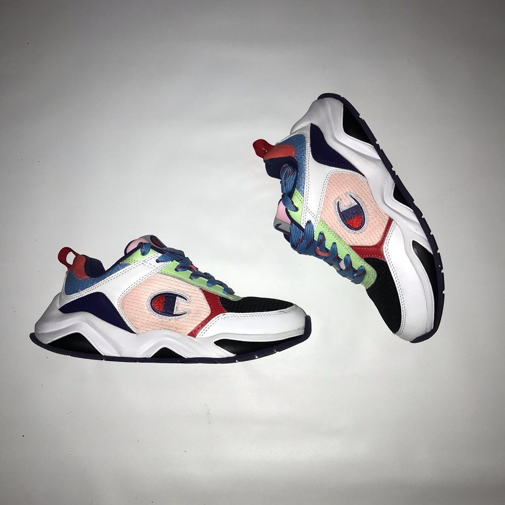 Champion 93 Eighteen Block W White/Multi For Women Size 7.5